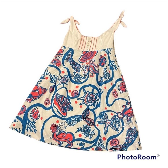 Lilly Pulitzer Dresses & Skirts - Lilly Pulitzer Scales and Tails Babydoll Dress 2